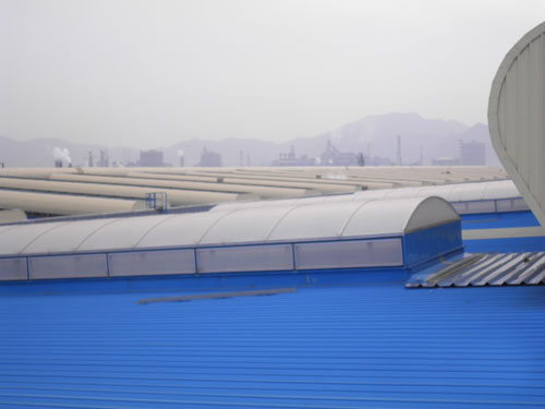 首钢迁钢三十五万平方米金属屋面防水工程